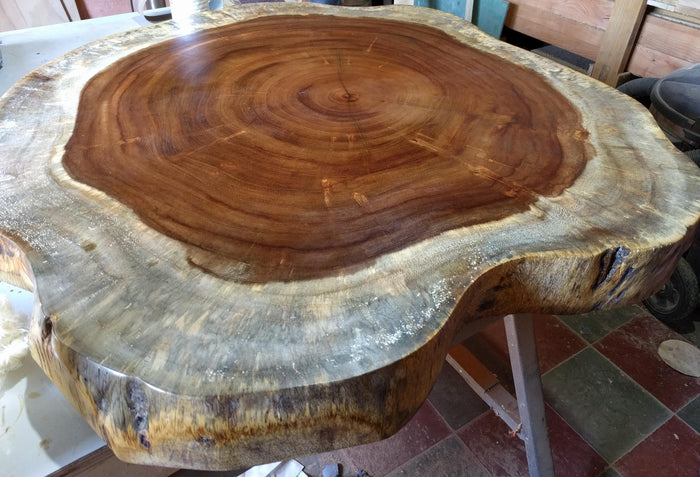 Roundtop Live Edge - Guanacaste Wood